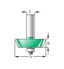 Clearance Panel Raising Bit For Shaker-Style Doors Routing