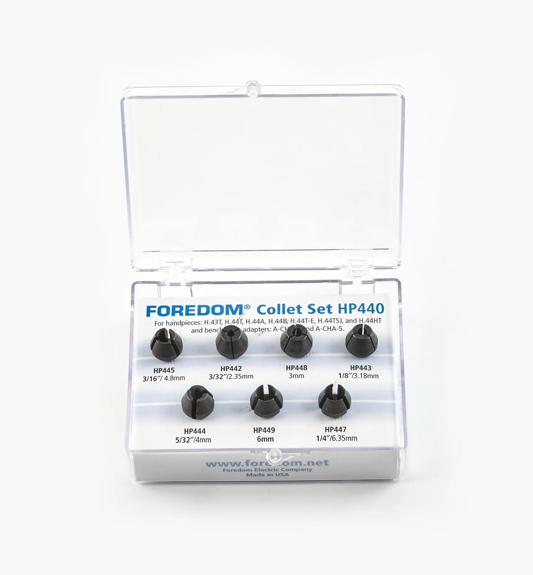 Online 7-Pc. Collet Set For Foredom #44T Handpiece Power Tool Accessories