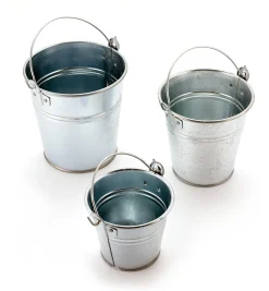 Outlet 3-Pc. Galvanized Pail Set Storage & Organization