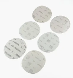 Sale 12-Pc. Sample Pack Of Mirka 6" No-Hole Iridium Grip Discs Supplies