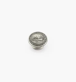 Pewter Canoe Knob Knobs