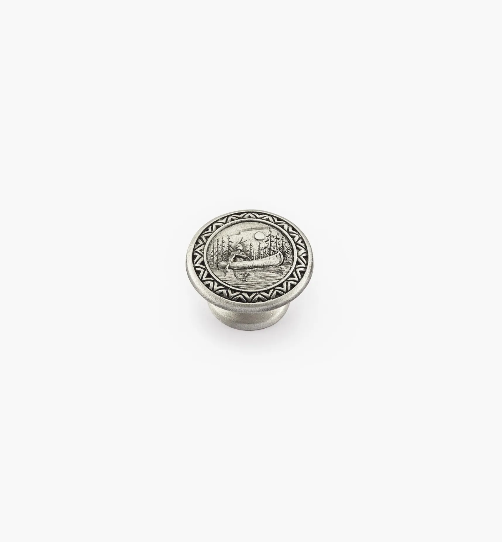 Pewter Canoe Knob Knobs
