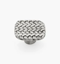 Outlet Pewter Herringbone Weave Knob Knobs