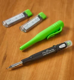 New Pica Fine Dry 0.9mm Mechanical Pencil & 48 HB/H Leads Set Marking & Measuring