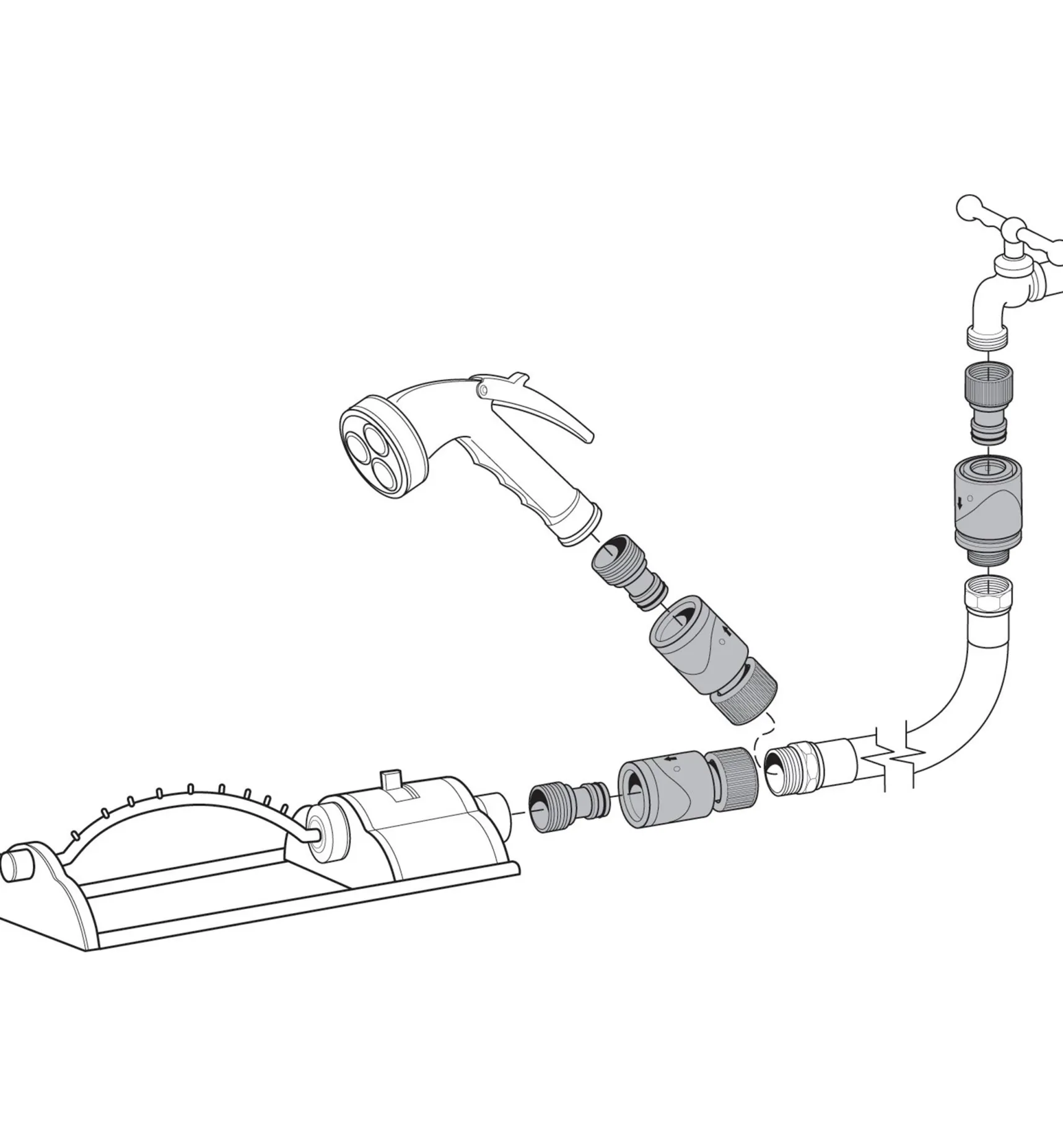 Outlet 12-Piece Quick-Connect Set Hoses & Accessories