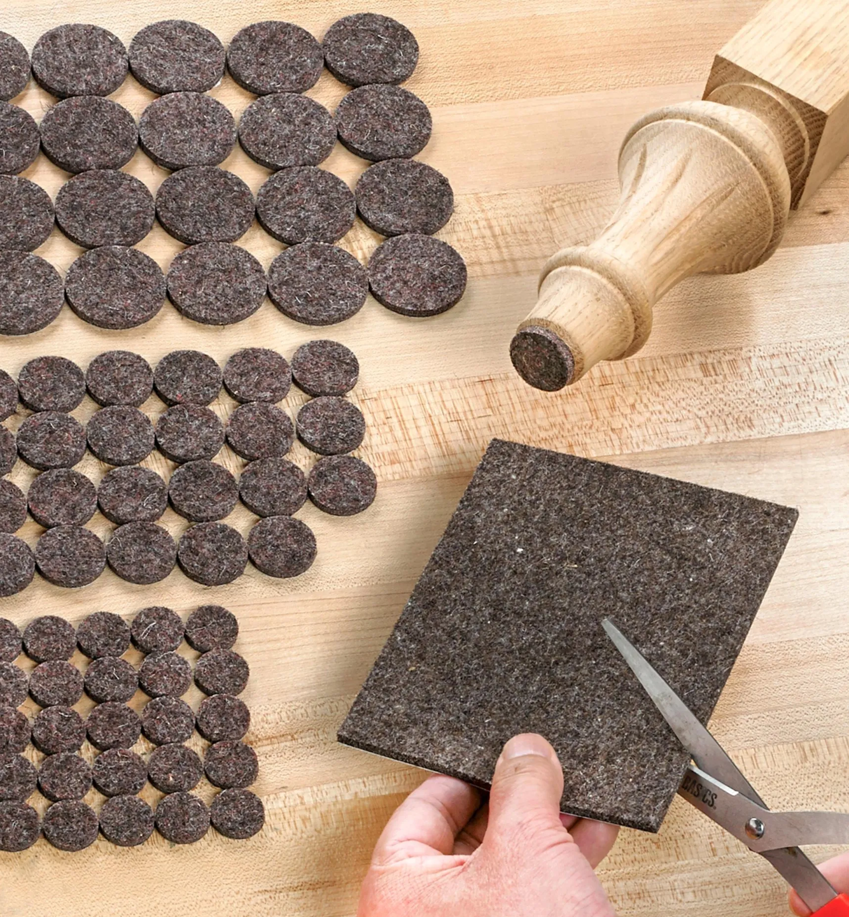 Best 123-Piece Set Of Wool-Blend Furniture Pads Bumpers & Pads