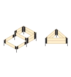 Hot Raised-Bed Stakes Container Gardening