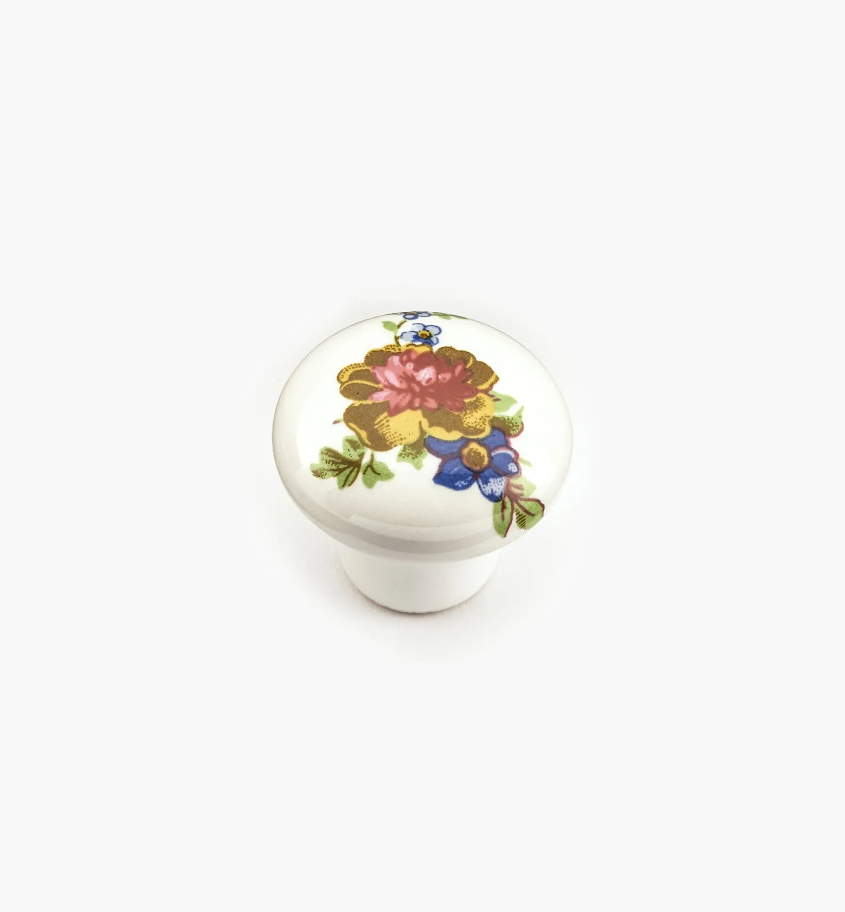 Sale Red/Blue Floral Ceramic Knobs Knobs