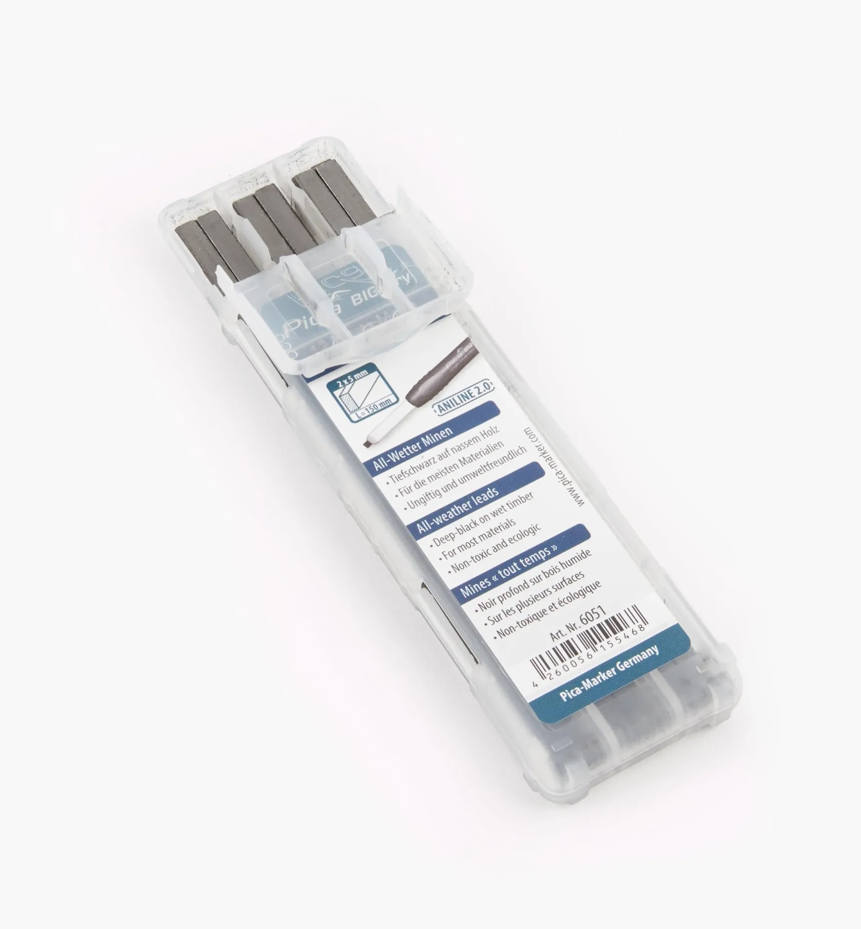 New Replacement Leads For Pica Big Dry Carpenter's Mechanical Pencil Marking & Measuring