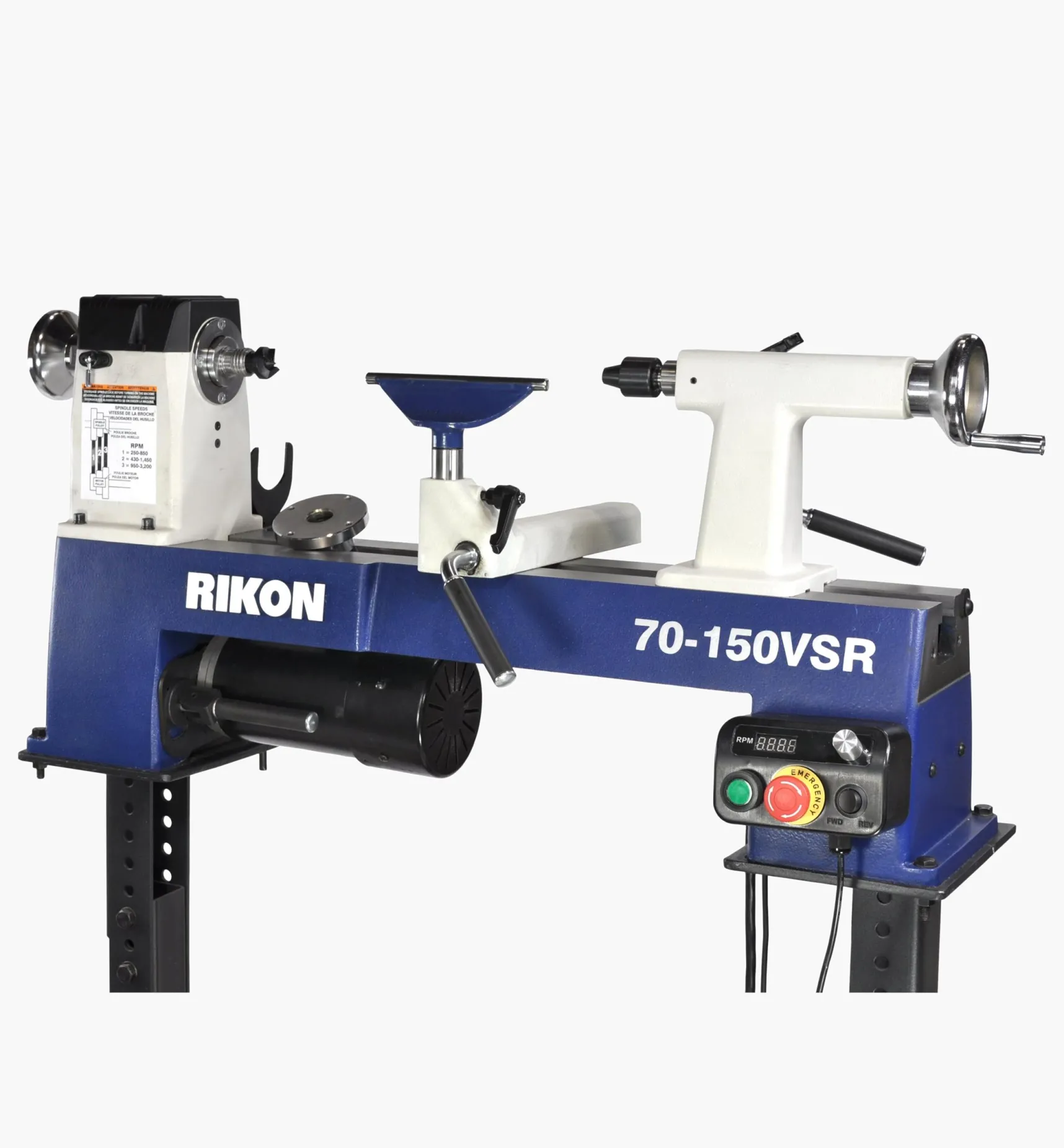 Hot Rikon 12" × 16 1/2" Midi Lathe (70-150VSR) Power Tools