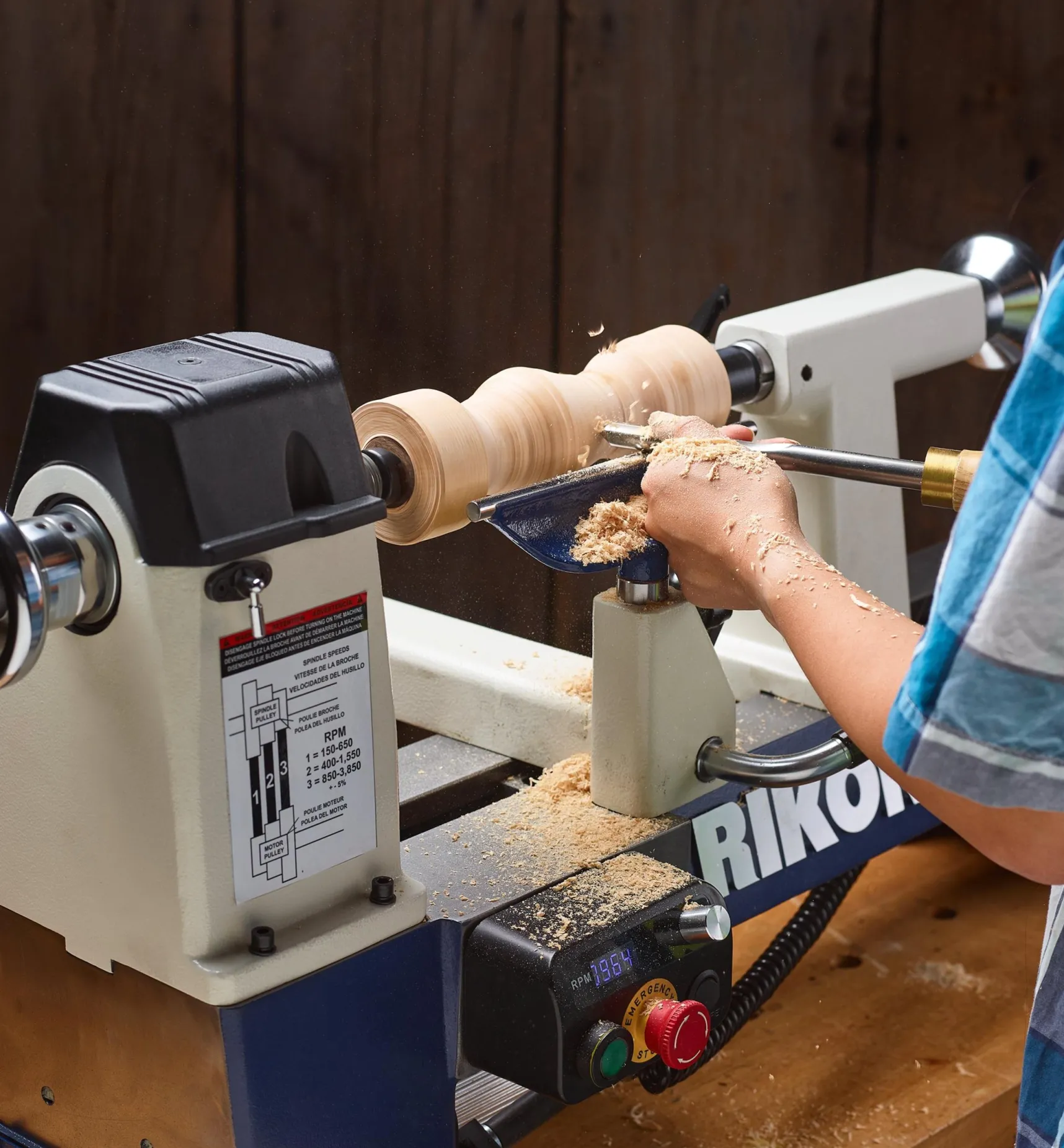 Clearance Rikon 14" × 20" Midi Lathe (70-1420VSR) Power Tools