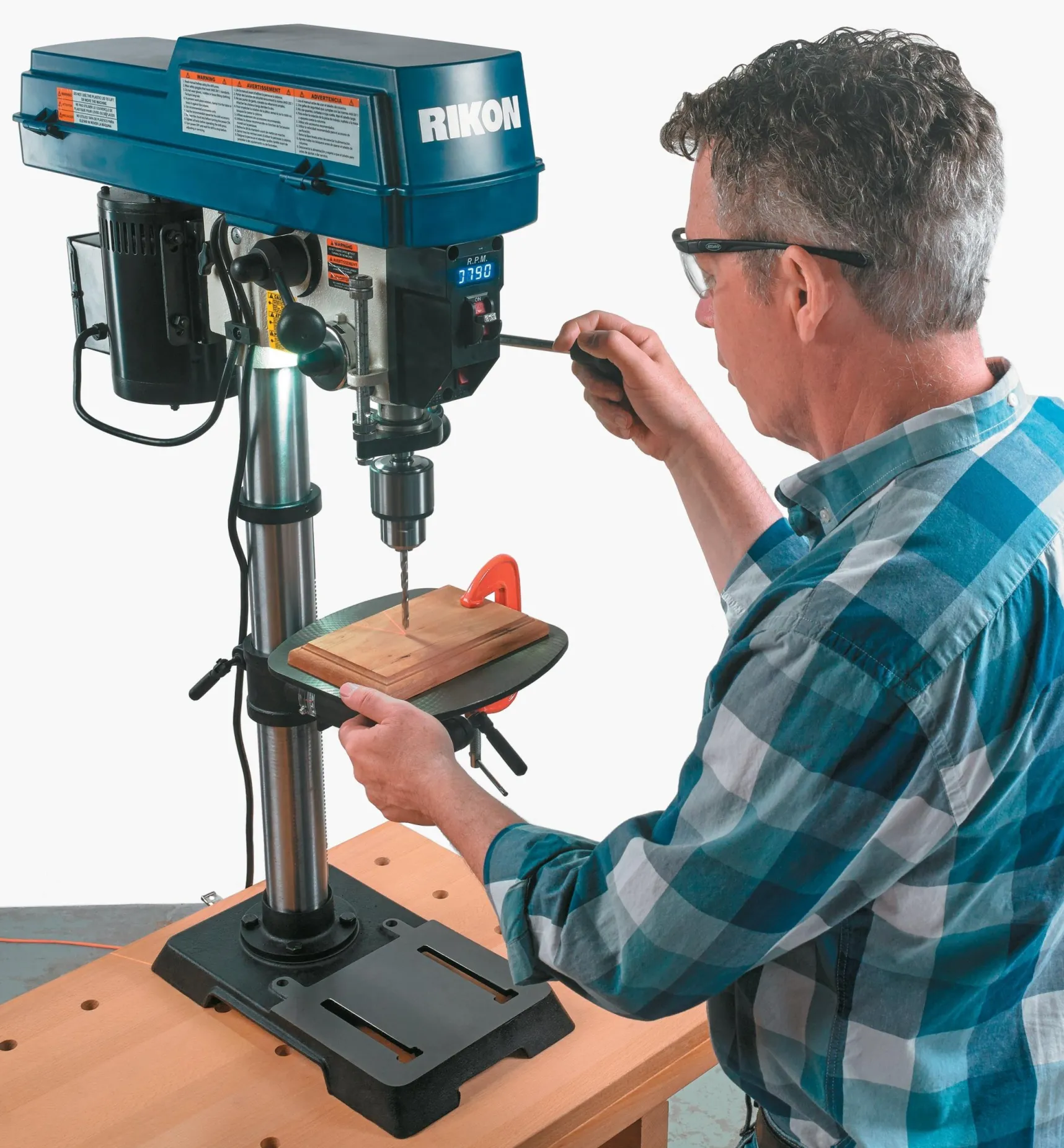 Rikon 12" Variable-Speed Drill Press Power Tools