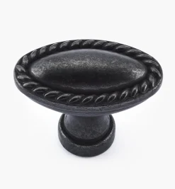 Rope-Edge Oval Knob Knobs