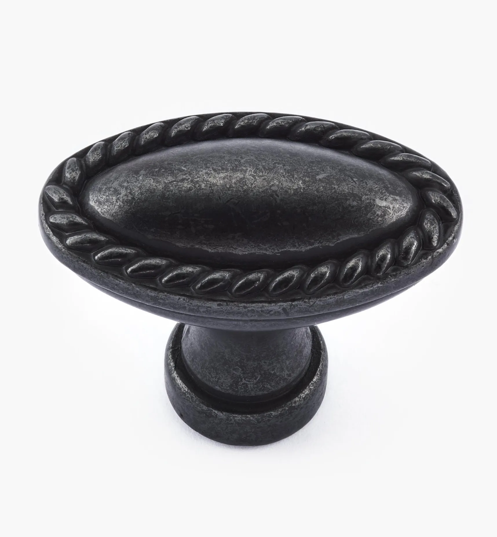 Rope-Edge Oval Knob Knobs