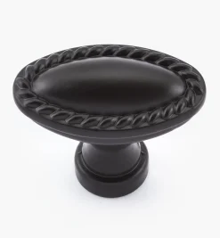 Rope-Edge Oval Knob Knobs