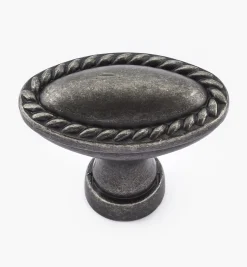 Rope-Edge Oval Knob Knobs