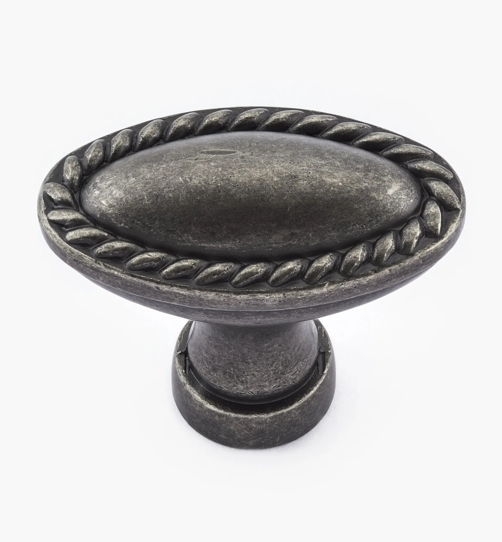 Rope-Edge Oval Knob Knobs