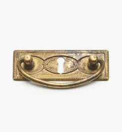 Outlet Rope-Edged Rectangular Horizontal Plate Handles Pulls