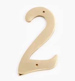 Sale Script Cast Brass House Numbers Architectural Hardware