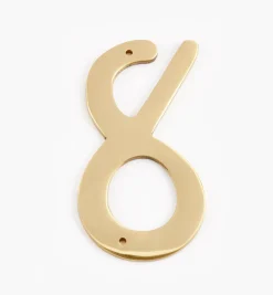 Sale Script Cast Brass House Numbers Architectural Hardware