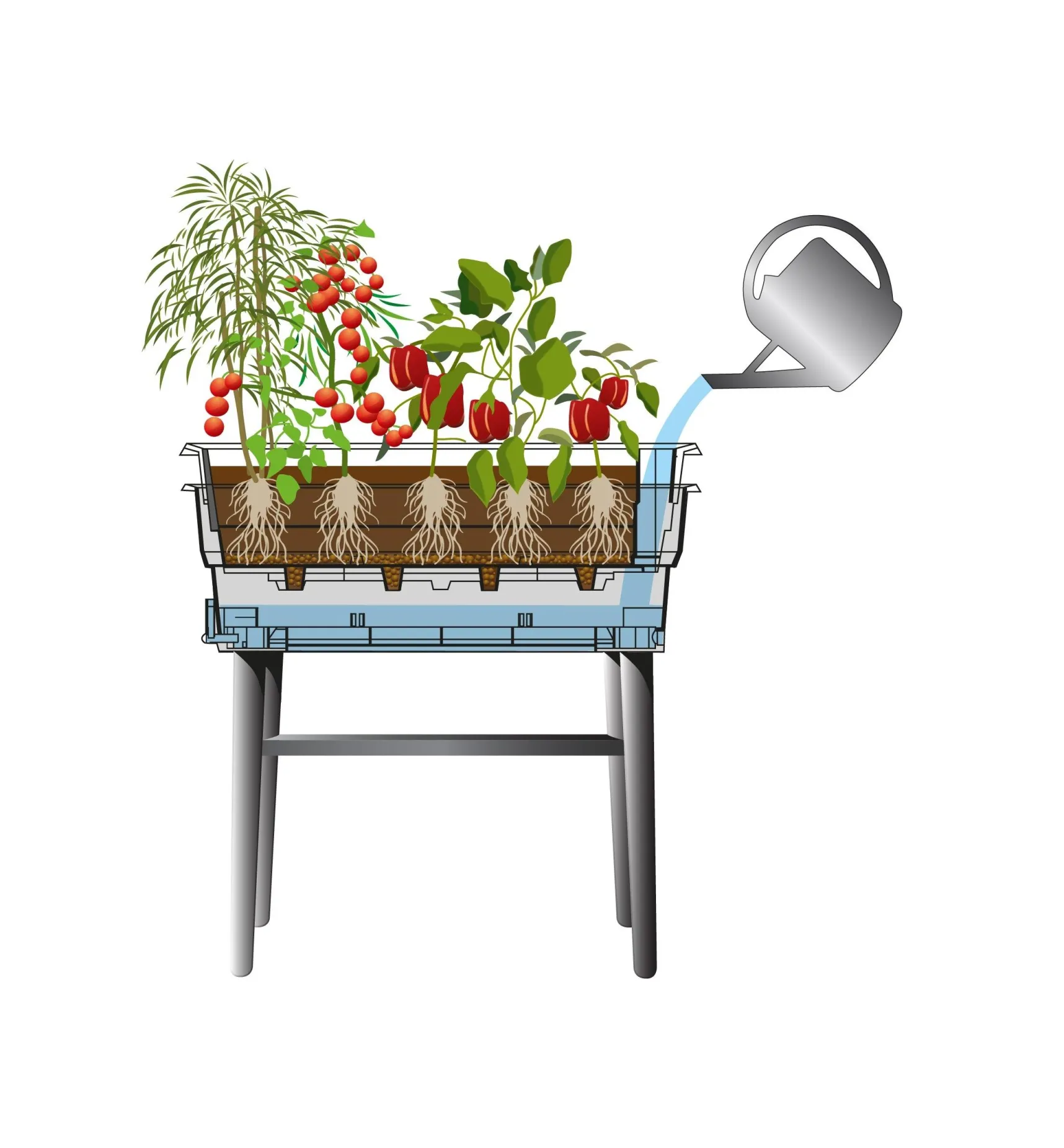 Clearance Self-Watering Raised Planter Container Gardening