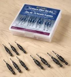 New Set Of 10 Countersink/Counterdrill Pilot Bits Power Tool Accessories