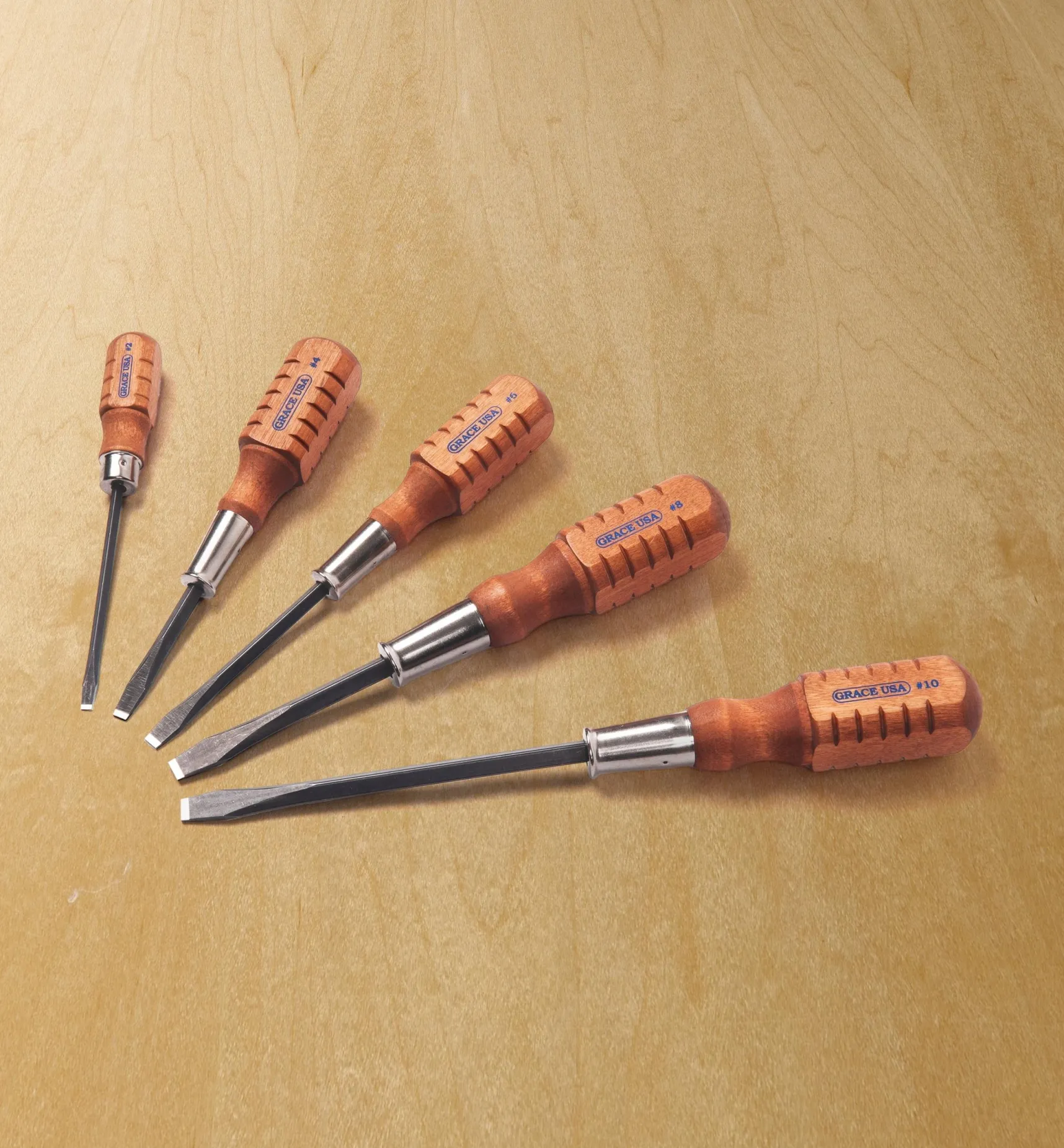 Set Of 5 Grace USA Gunsmith-Style Slot Screwdrivers Screwdrivers