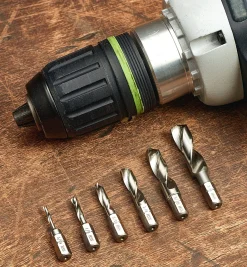 Hot Set Of 6 HSS Stubby Twist Bits Power Tool Accessories