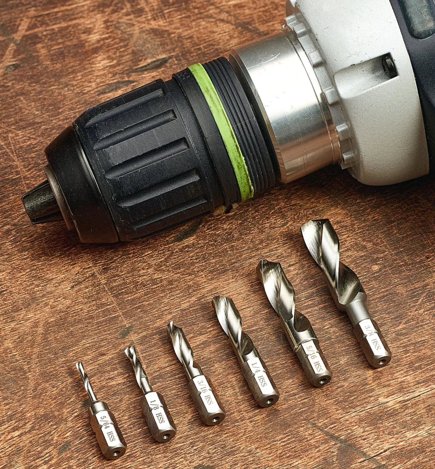 Hot Set Of 6 HSS Stubby Twist Bits Power Tool Accessories