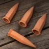 Set Of 4 Terra Cotta Watering Spikes Indoor Gardening