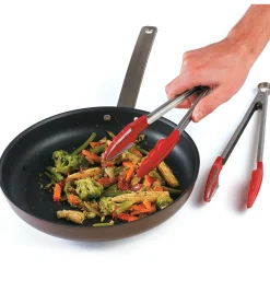 Hot Silicone Tongs With Teeth Cooking Utensils