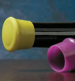 Silicone Wine-Bottle Caps Barware
