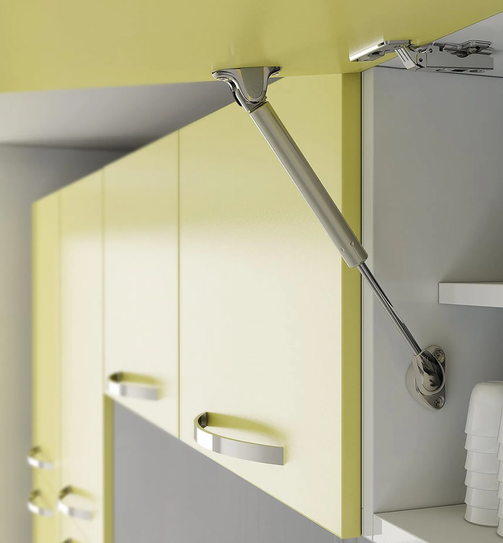 New Soft-Open/Close Gas Spring Lift Stays Mechanisms