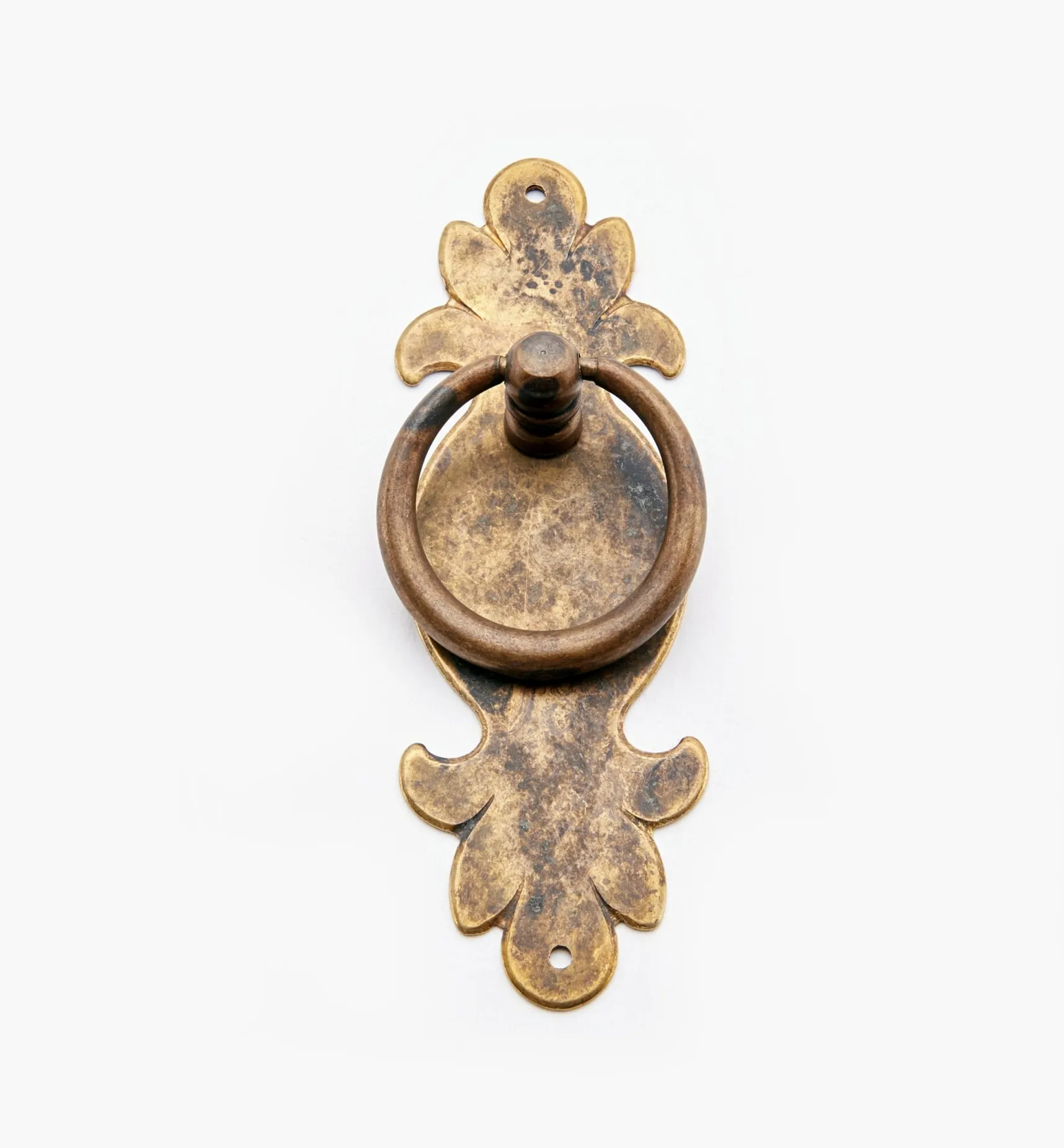 Clearance Solid Brass Plate Ring Pull With Escutcheon Pulls