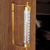 Hot Solid Brass Thermometer Weather Measurement