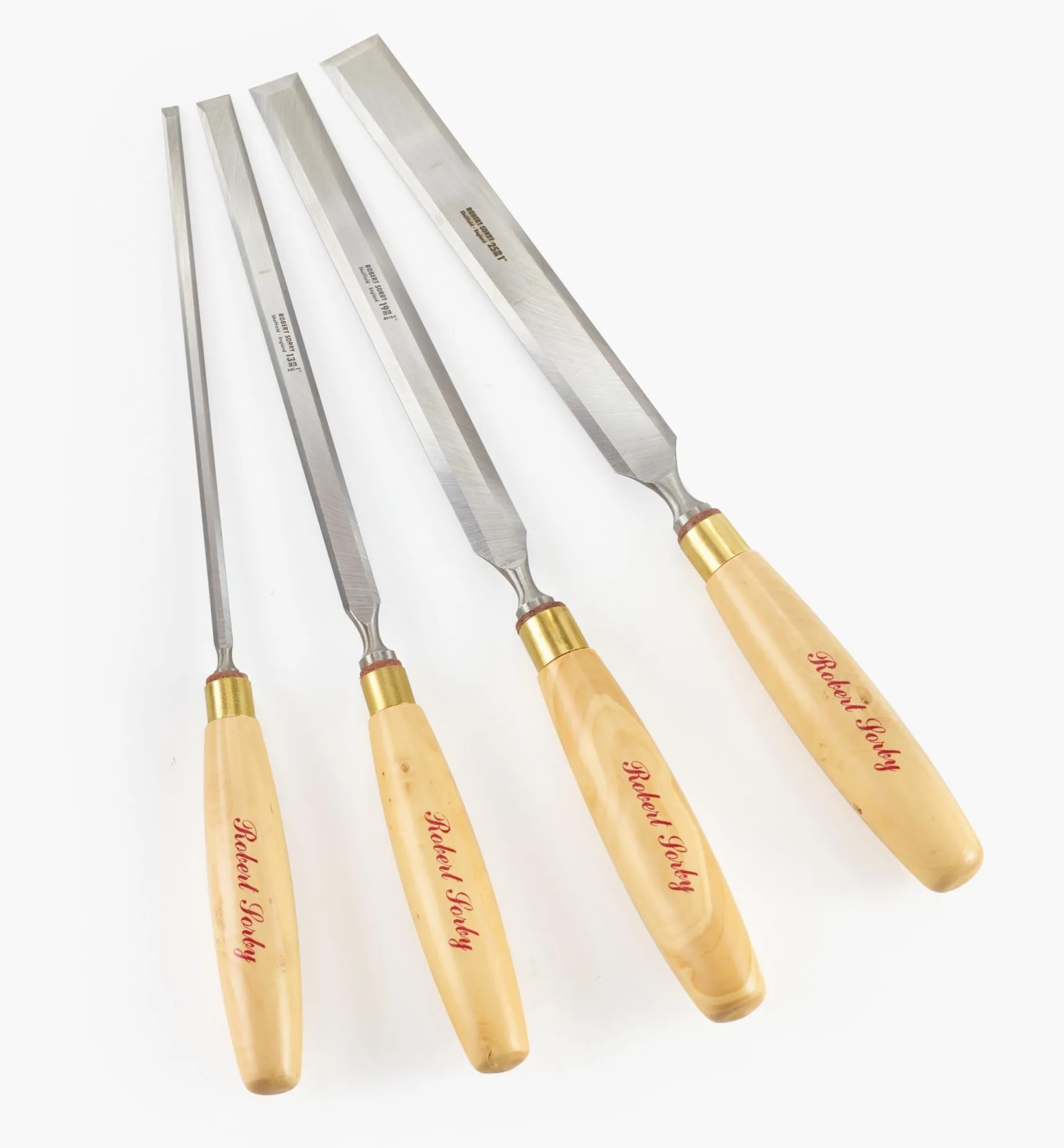 Sorby Boxwood-Handled Paring Chisels Hand Tools