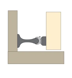 Hot SOSS Magnetic Doorstop & Holder Architectural Hardware