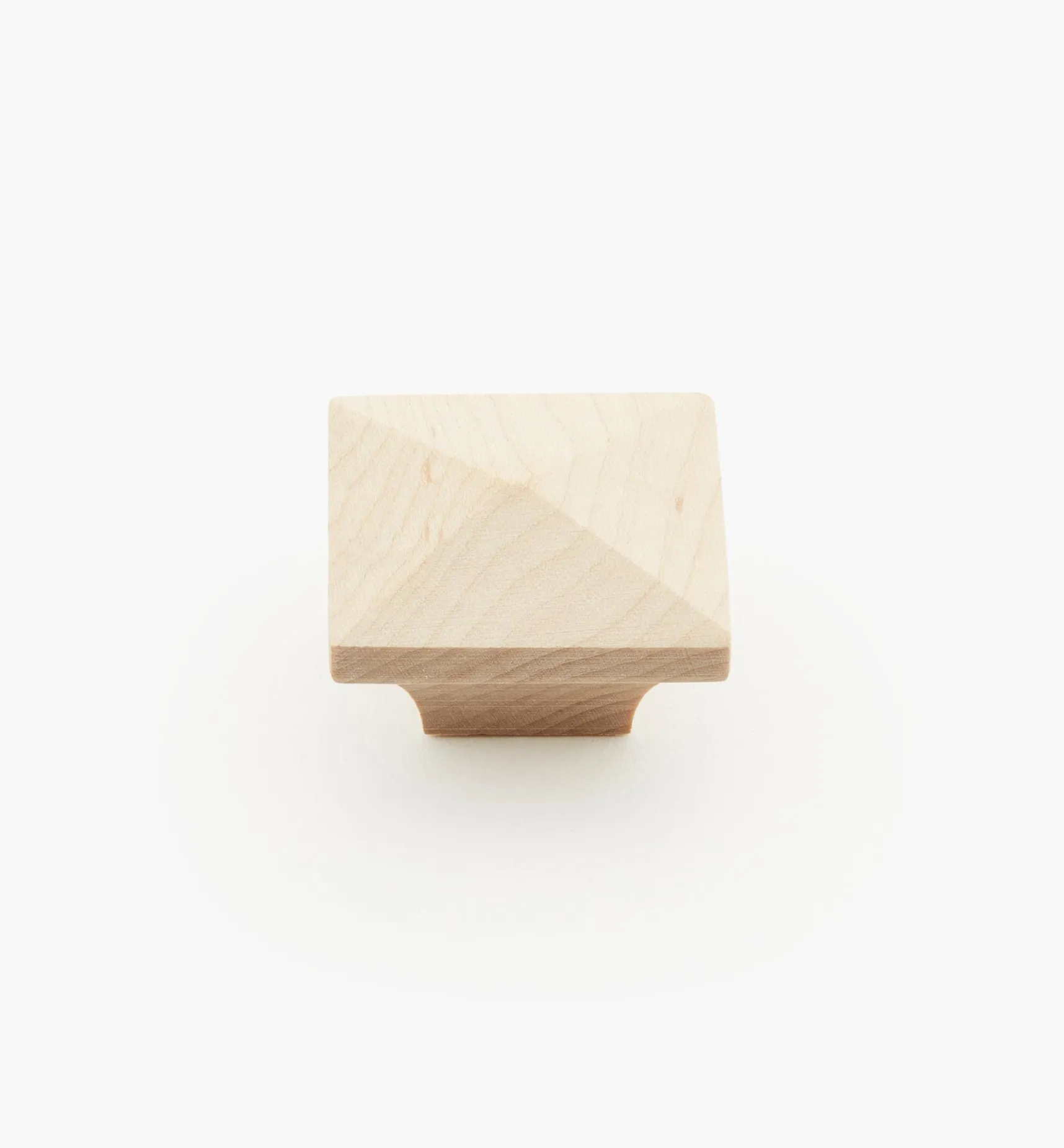 New Squared Wood Pyramid Knob Knobs