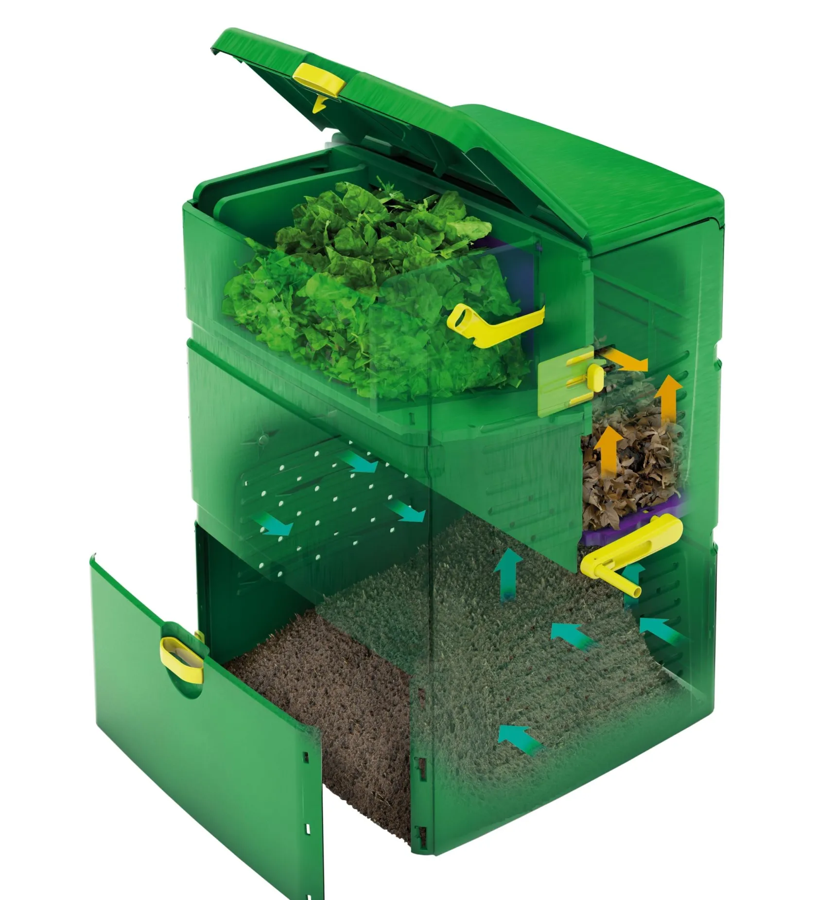 Outlet 3-Stage Composter Garden Care