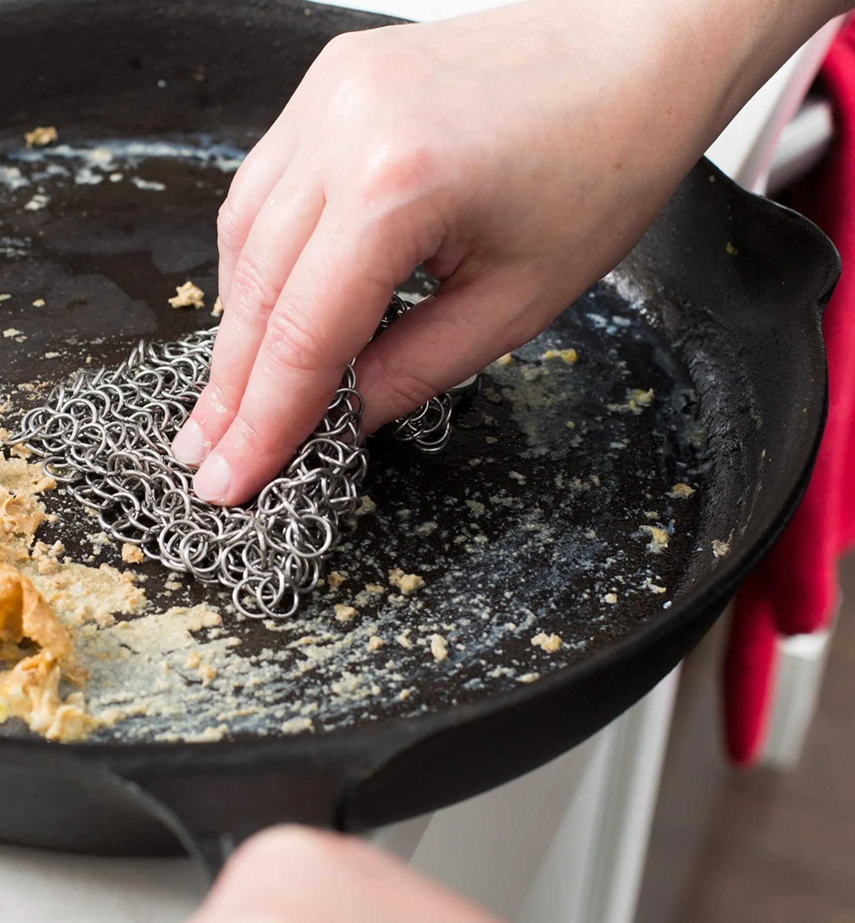 Online Stainless-Steel Chain Mail Scrubber Cleaning