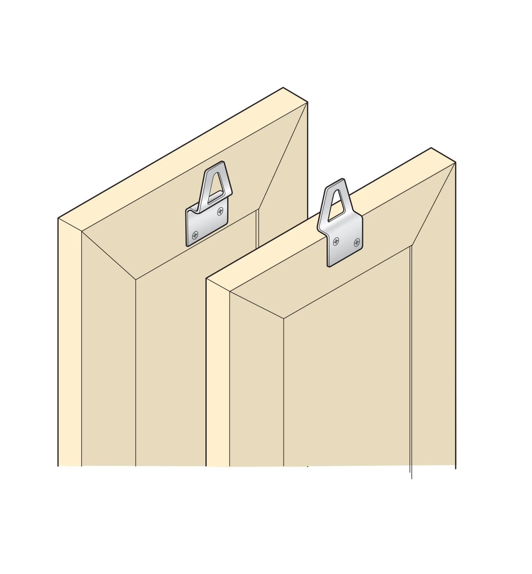 Clearance Stainless-Steel Frame Hangers Picture Hanging