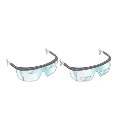 Stick-On Magnifying Lenses Safety Gear