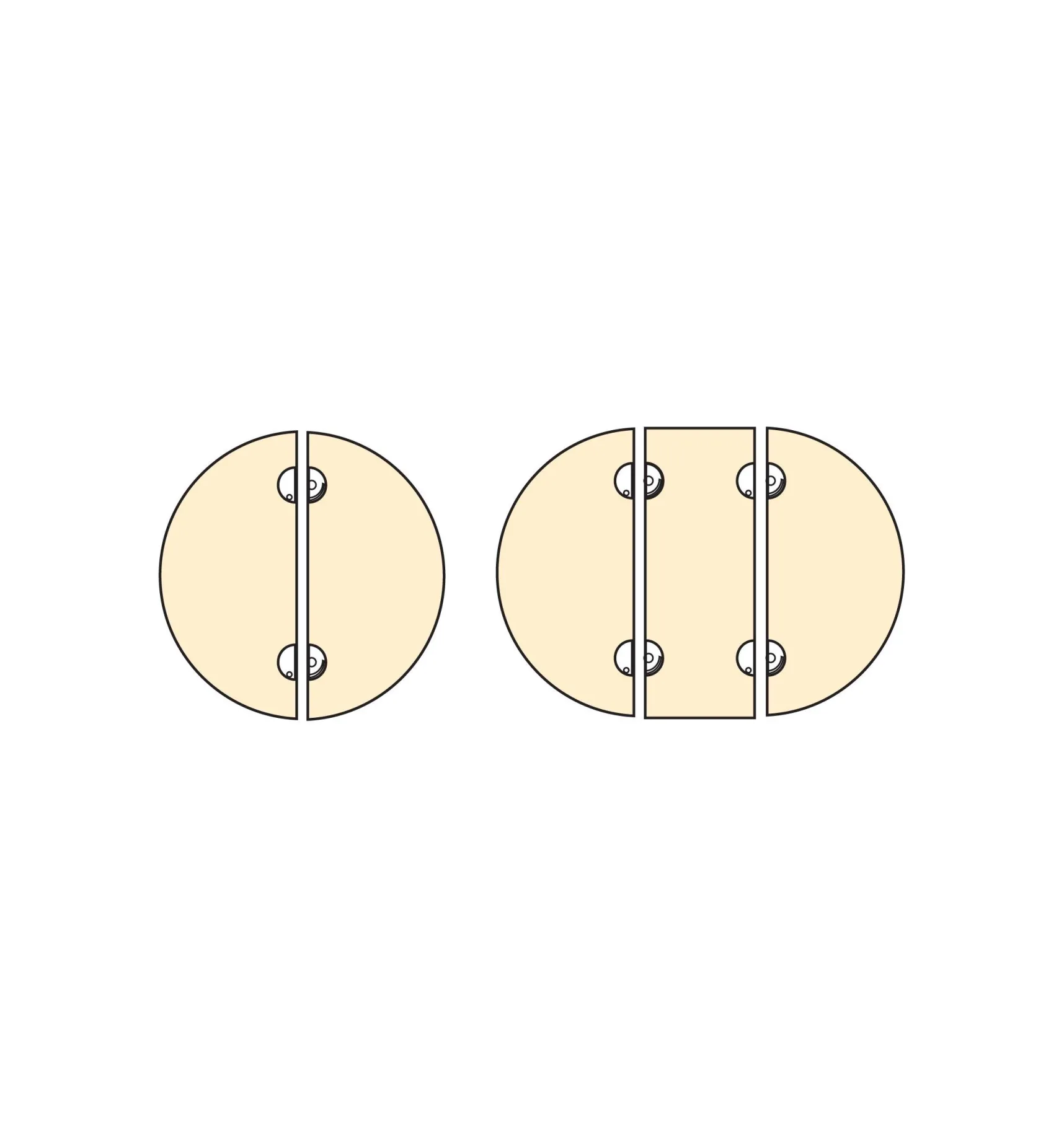 Clearance Table-Leaf Fastener Table Hardware