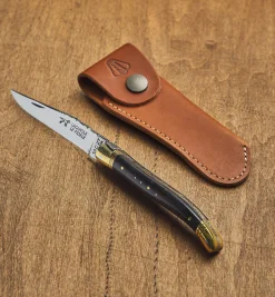 New The Laguiole Knife With Leather Case Knives