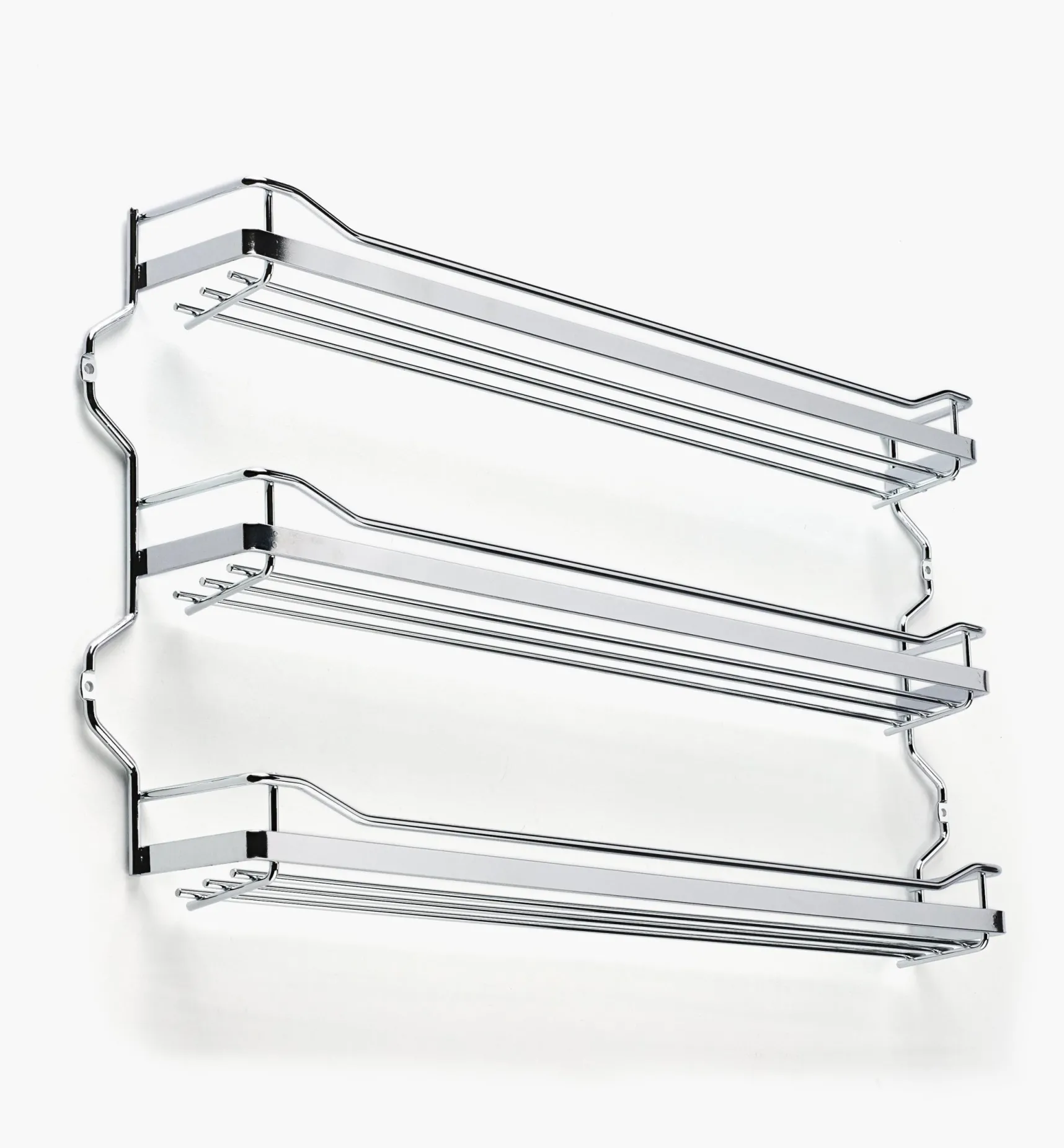 Outlet Three-Shelf Screw-Mount Spice Rack Kitchen Hardware
