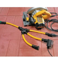 Outlet Three-Way Y-Adapter Power Cords & Bars