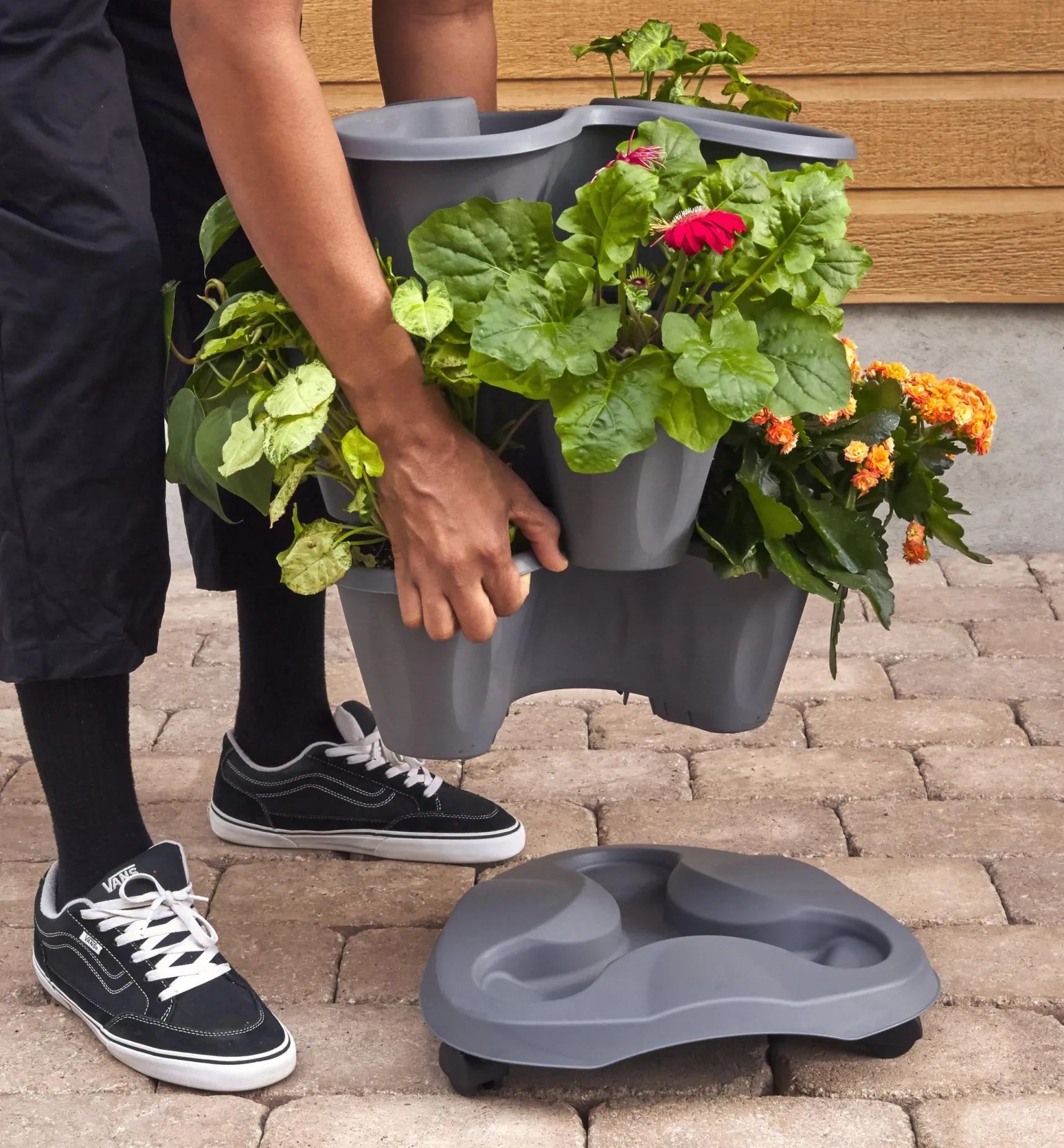 Discount Triple Planter Container Gardening
