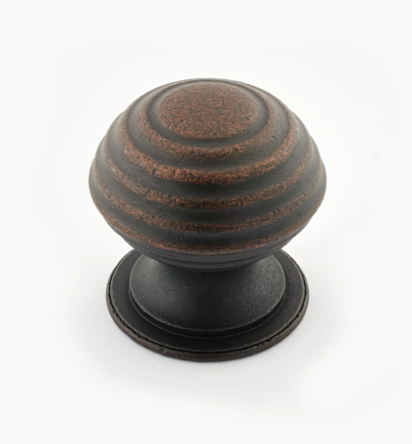 Outlet Turned Brass Ridged Knobs Knobs