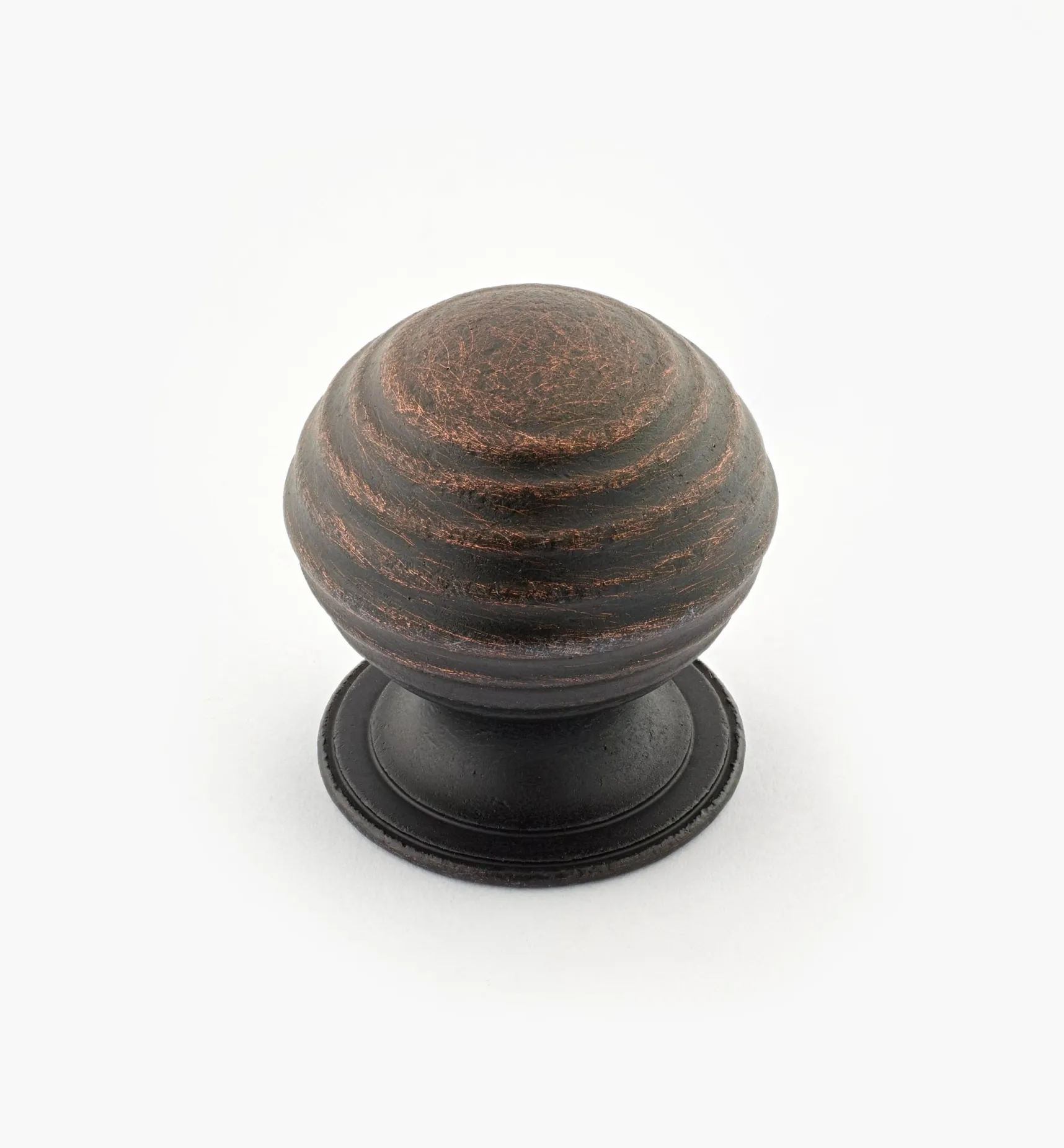 Outlet Turned Brass Ridged Knobs Knobs