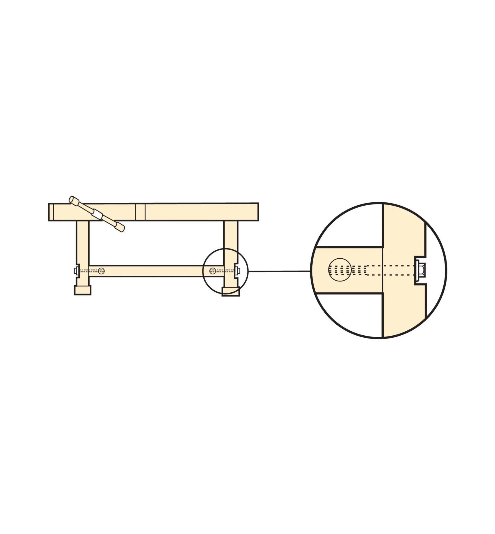 Online Veritas 5/16-18 (4") Knock-Down Fasteners Knock-Down Hardware